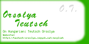 orsolya teutsch business card